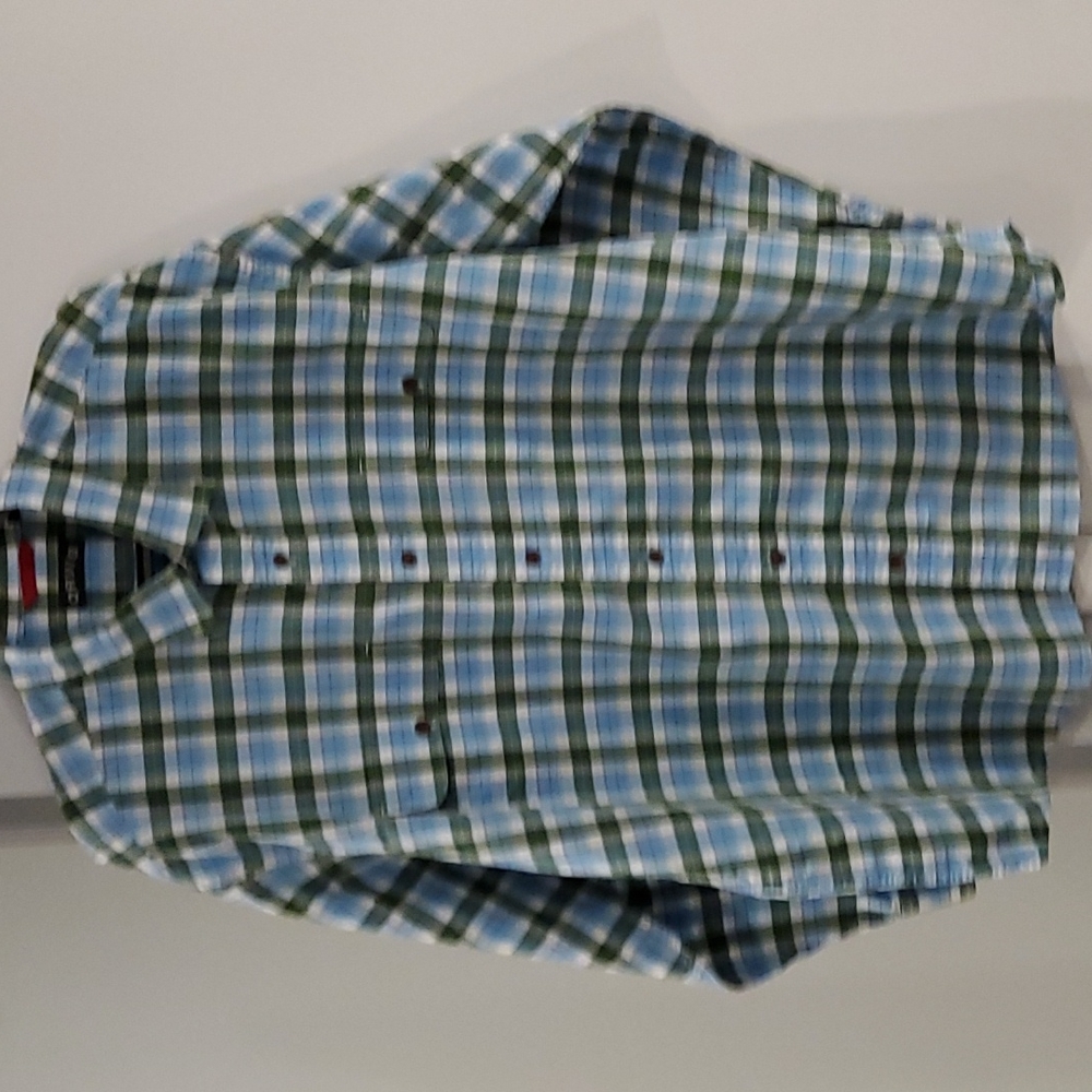 XXL, Orvis, Plaid Long Sleeve Shirt, Multicolor